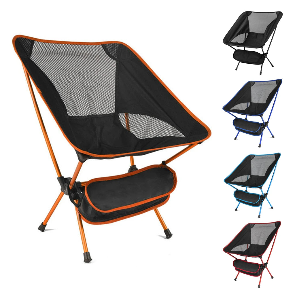 Portable Aluminum Folding Lawn Chair – Lightweight Compact Outdoor Camping Seat