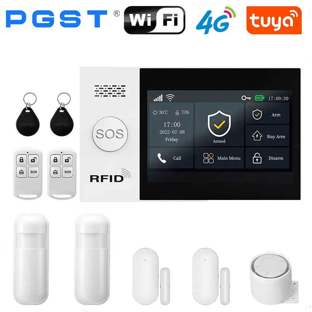 PGST All in One Smart Home WiFi & 4G Security Alarm System