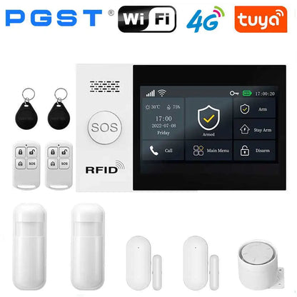 PGST All in One Smart Home WiFi & 4G Security Alarm System