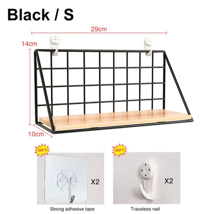 Top Shelves Bundle (3-Pack) – Metal & Wood Wall Shelves for Kitchen, Bathroom & Home Storage
