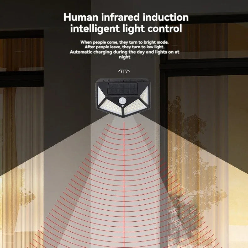 Solar Outdoor LED Lights with Motion Sensor (4-pack)