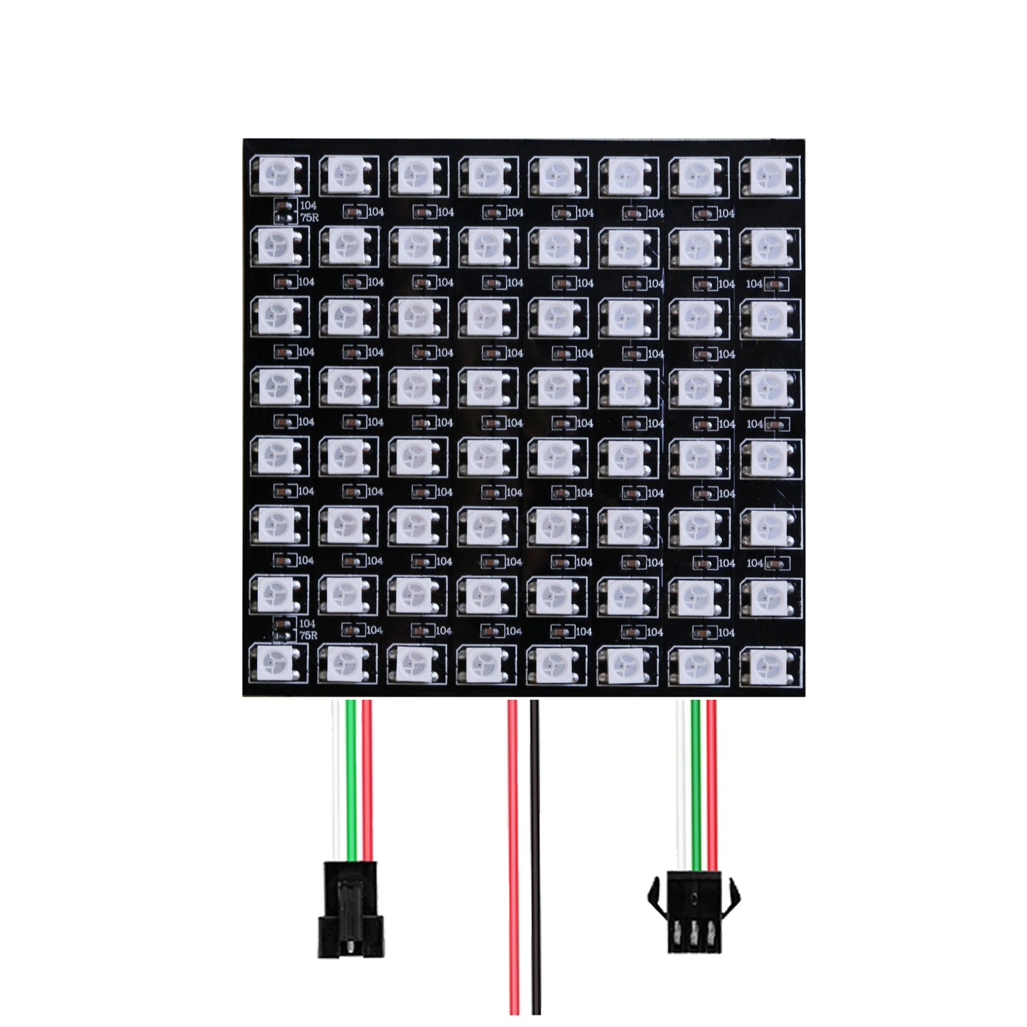 Flexible RGB Matrix LED Panel WS2812B – Individually Addressable Matrix LED Display (4x12, 8x8, 16x16, 8x32)