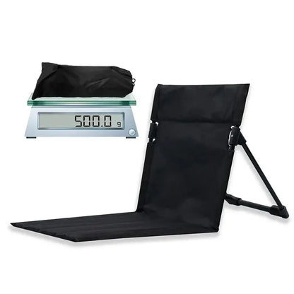 Ultra-Light Folding Lawn Chair Cushion with Back Support (500g) – Portable & Waterproof