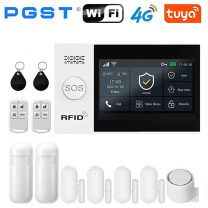 PGST All in One Smart Home WiFi & 4G Security Alarm System