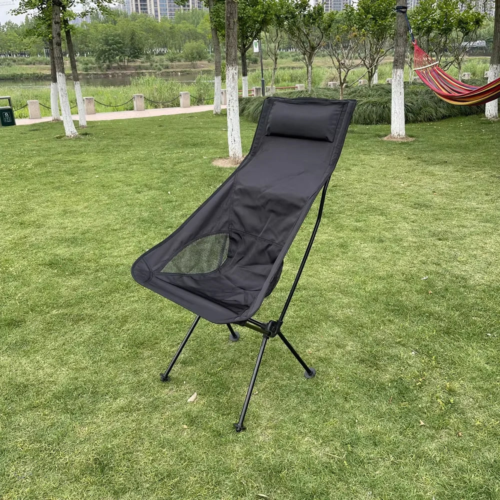 Portable Aluminum Folding Lawn Chair – Lightweight Compact Outdoor Camping Seat
