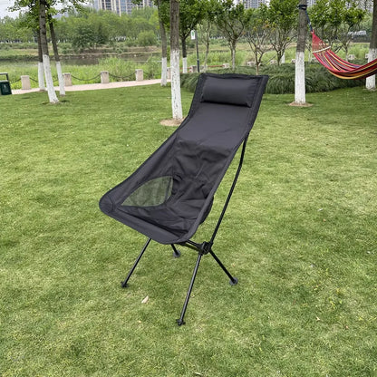 Portable Aluminum Folding Lawn Chair – Lightweight Compact Outdoor Camping Seat