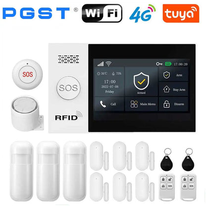 PGST All in One Smart Home WiFi & 4G Security Alarm System
