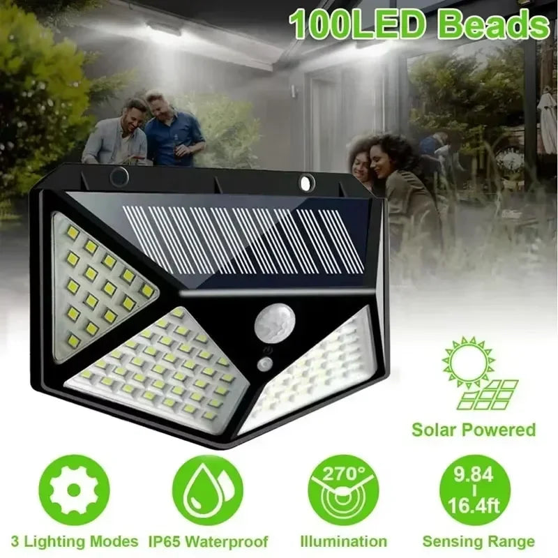 Solar Outdoor LED Lights with Motion Sensor (4-pack)