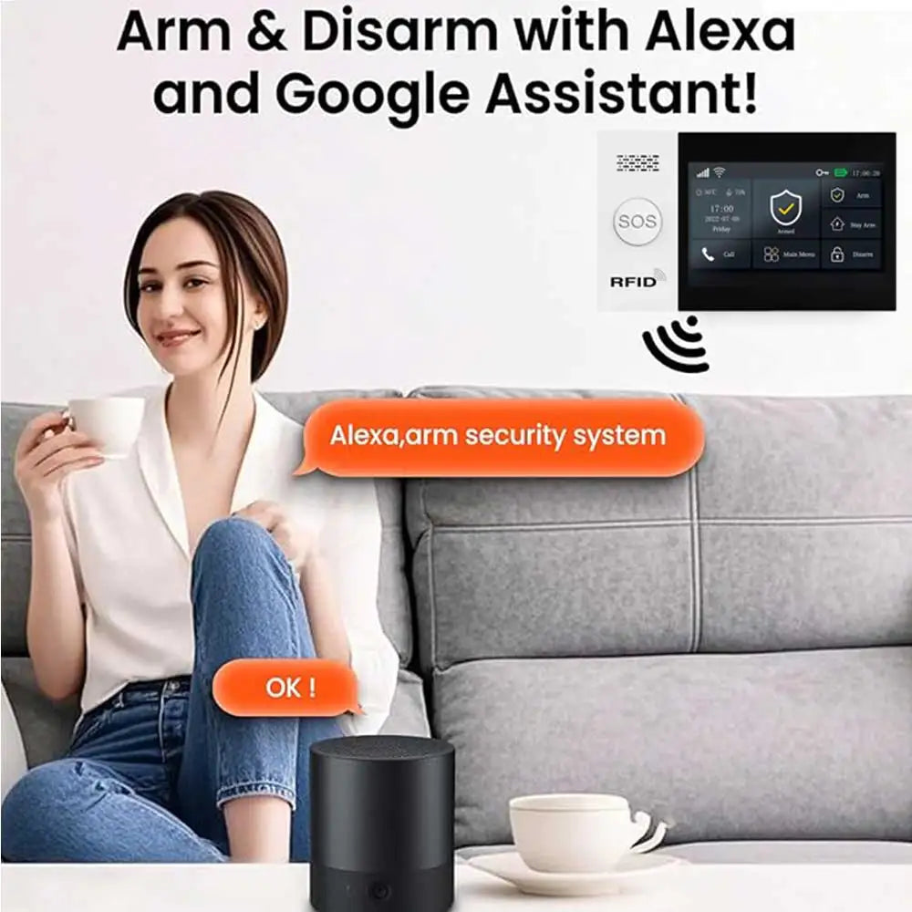 PGST All in One Smart Home WiFi & 4G Security Alarm System