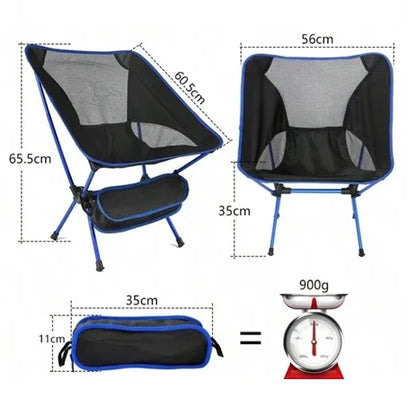 Portable Aluminum Folding Lawn Chair – Lightweight Compact Outdoor Camping Seat