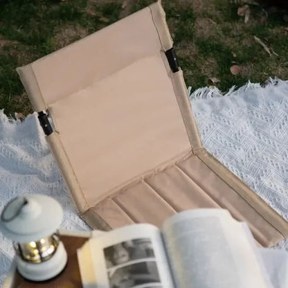 Ultra-Light Folding Lawn Chair Cushion with Back Support (500g) – Portable & Waterproof