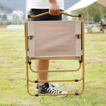 Foldable Lawn Chairs Set with Beech Wood Armrests – Heavy-Duty Steel Frame & Oxford Fabric